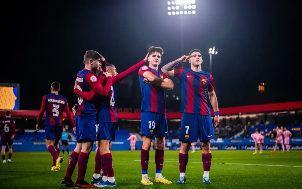 Meritorious victory for Barça Atlètic against Real B with one of its stars expelled