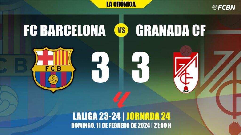 Lamine Yamal avoids an absolute disaster for Barça against Granada (3-3)