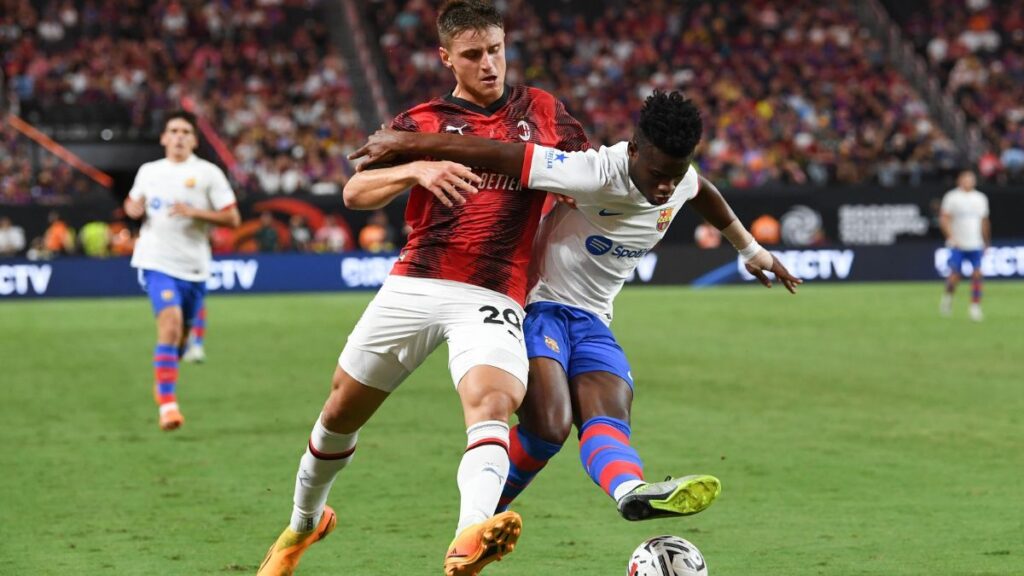 Attention, Xavi! Mika Faye led Barça Atlètic’s victory with a free-kick