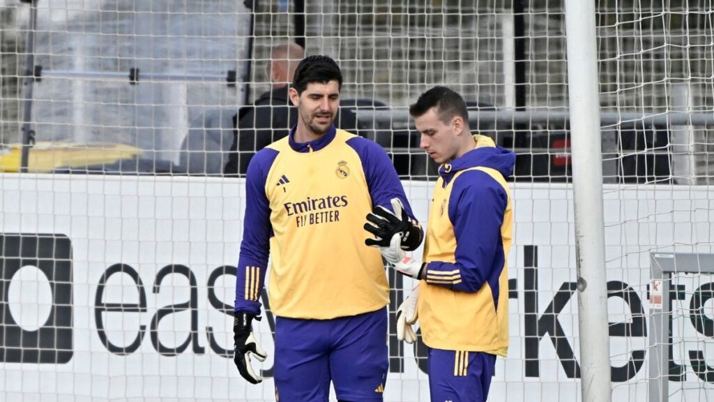 Lunin or Courtois? Possible ‘extra’ tension at Real Madrid at Wembley