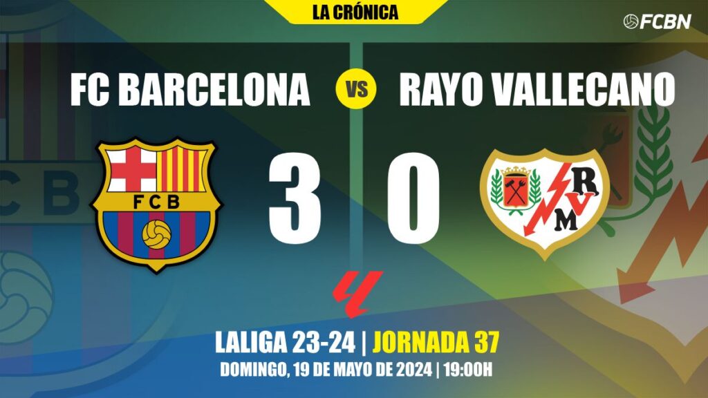 Barça uses ‘magic’ to overcome Rayo Vallecano and secure 2nd place in LaLiga (3-0)