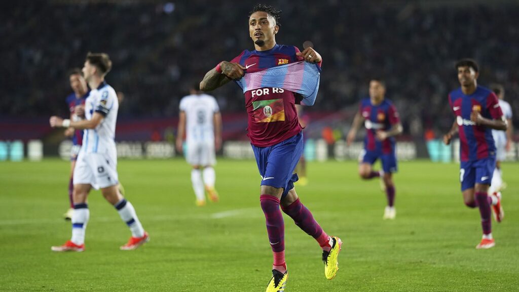 Raphinha scored his 10th goal this season and reaches 22 goals generated