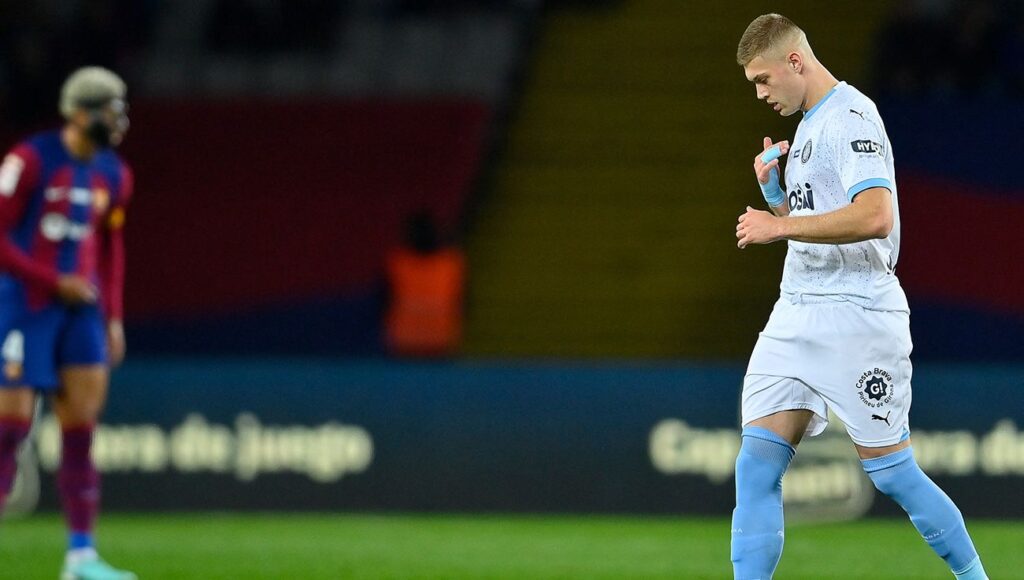 Artem Dovbyk, the ‘9’ that Xavi had proposed as a replacement for Lewandowski
