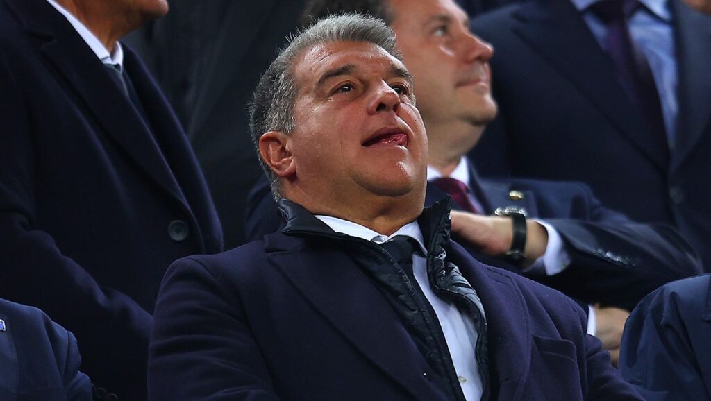 Laporta’s brutal anger in the box after Barça’s equaliser