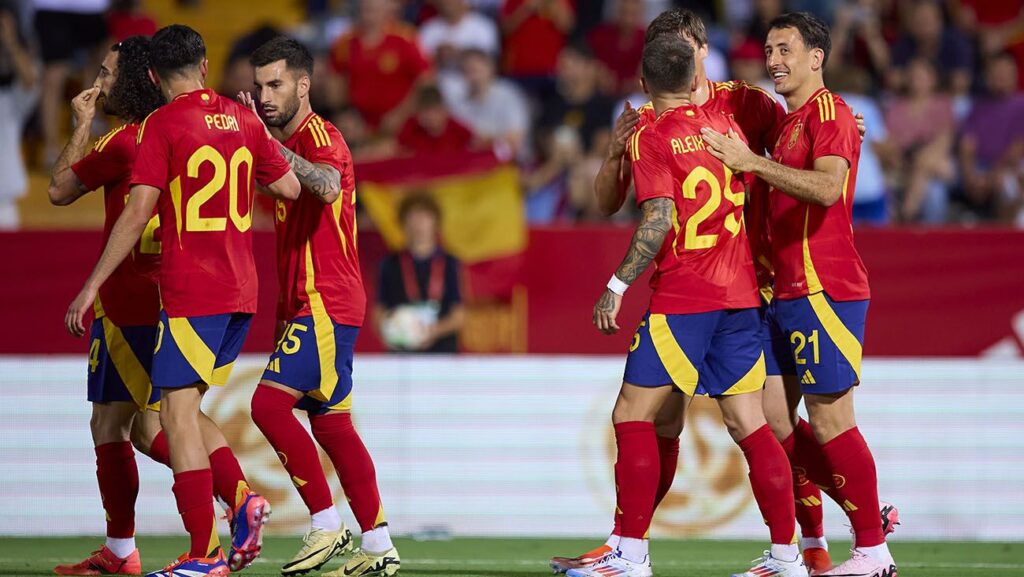 ‘Manita’ from Spain to Andorra with a goal from Ferran and starts from him, Pedri and Cubarsí