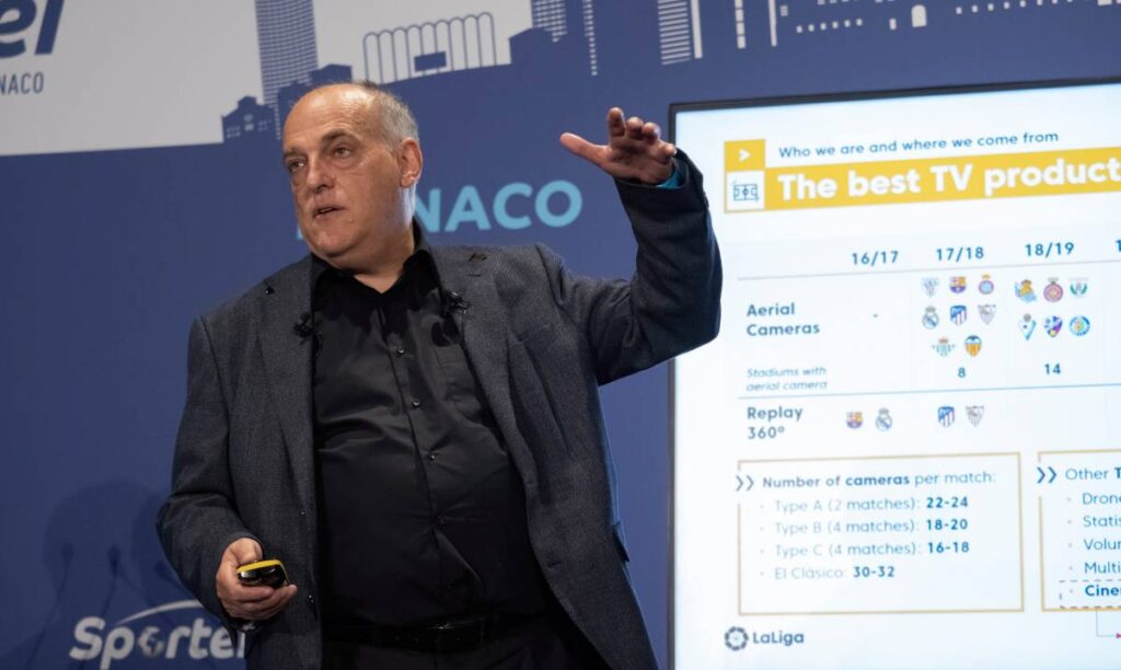 Tebas confirms the good feelings of FC Barcelona to sign normally this summer