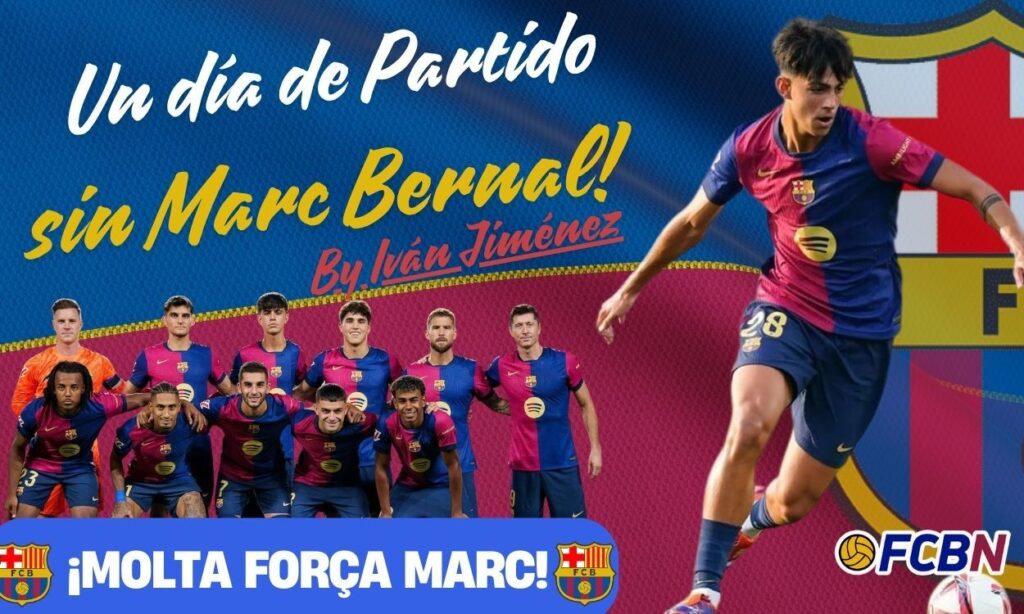A match day without Marc Bernal: Song of support for the Barcelona player