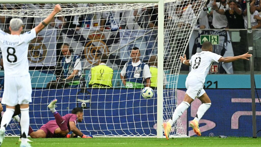 Comfortable victory for Real Madrid against Atalanta in Mbappé’s scoring debut (2-0)