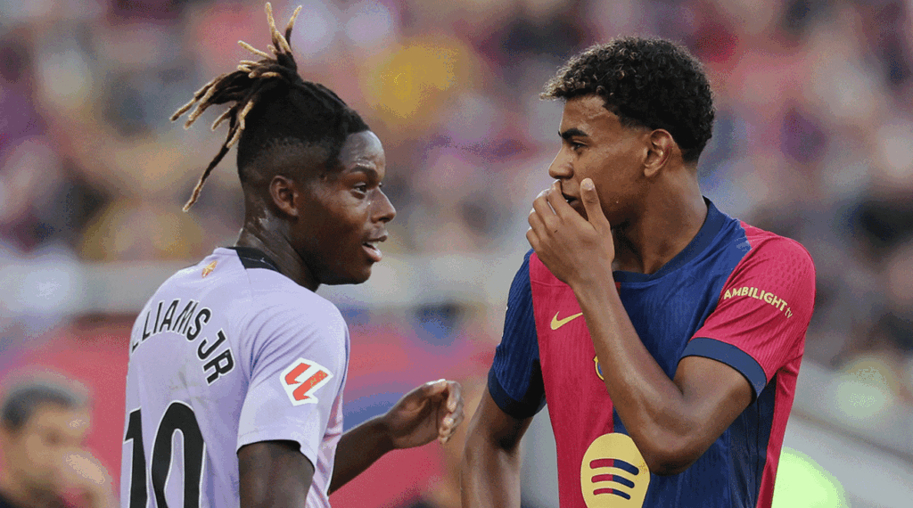 Lamine Yamal friendly ‘stick’ to Nico Williams