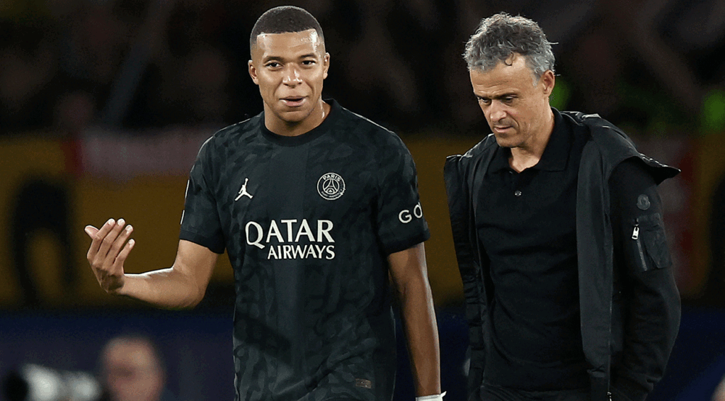 Luis Enrique uses his usual irony to refer to Kylian Mbappé