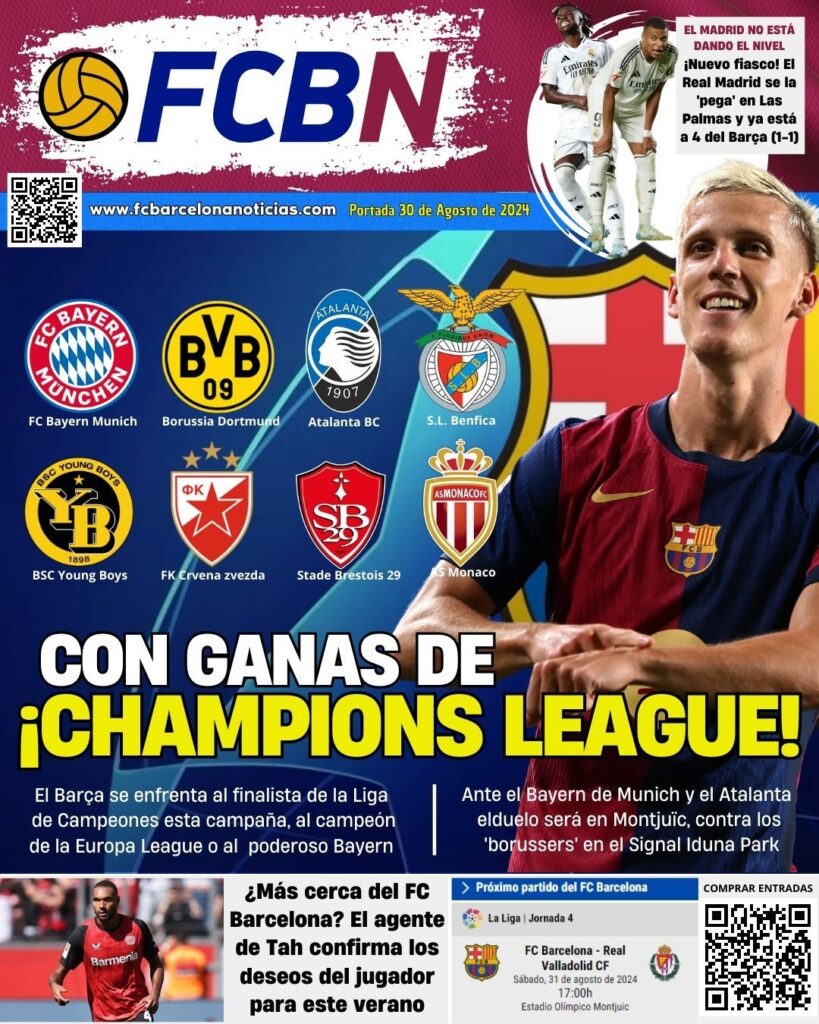 Cover of FCBN 30/08/2024: you WIN OF CHAMPIONS LEAGUE