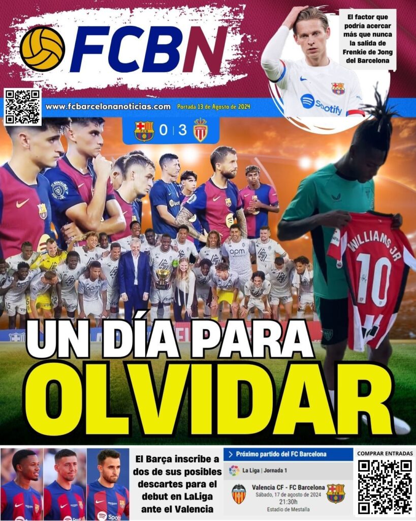 FCBN Cover 08/13/2024: A day to forget