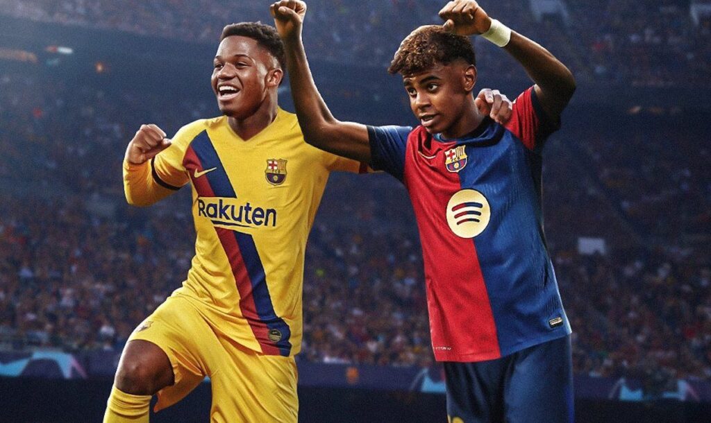 Ansu Fati & Lamine Yamal: the 2 youngest scorers of the Champions are from Barça