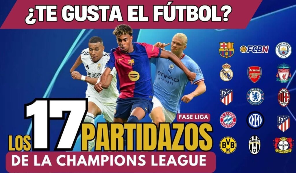Do you like football? The 17 great matches of the new Champions League that you can’t miss