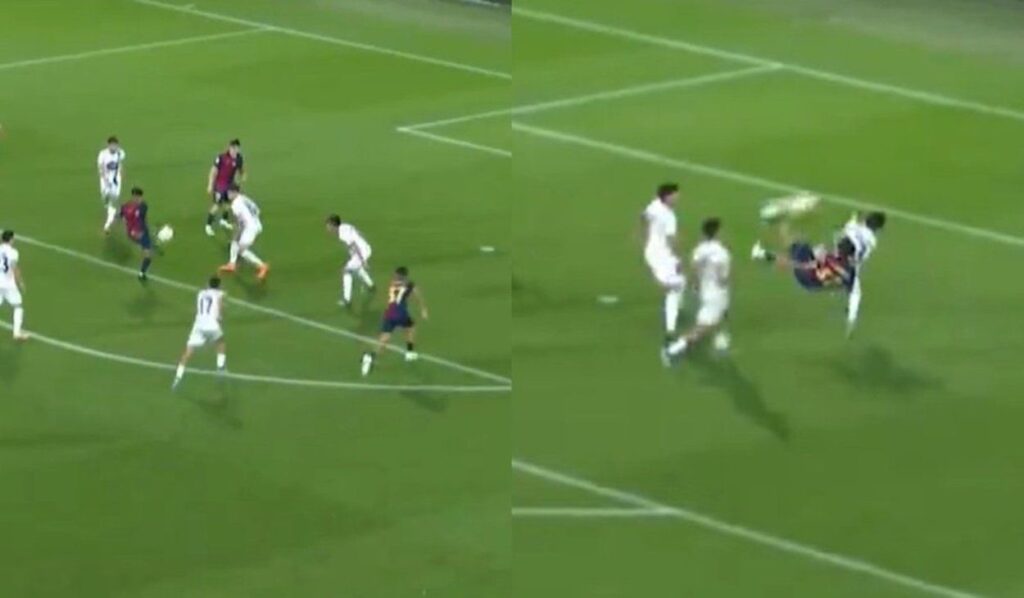 Toni Fernández’s bicycle kick goal: the youngest goalscorer for Barça’s reserve team