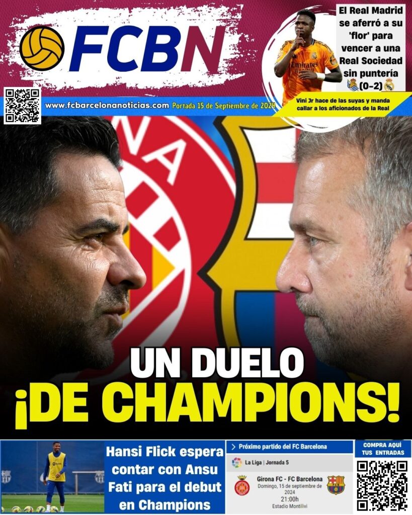 FCBN cover 09/15/2024: GIRONA-BARÇA, A CHAMPIONS DUEL!