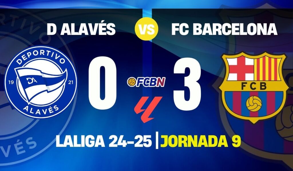 Alavés 0-3 FC Barcelona: Lewandowski stars in a new ‘dance’ for the super leader of LaLiga