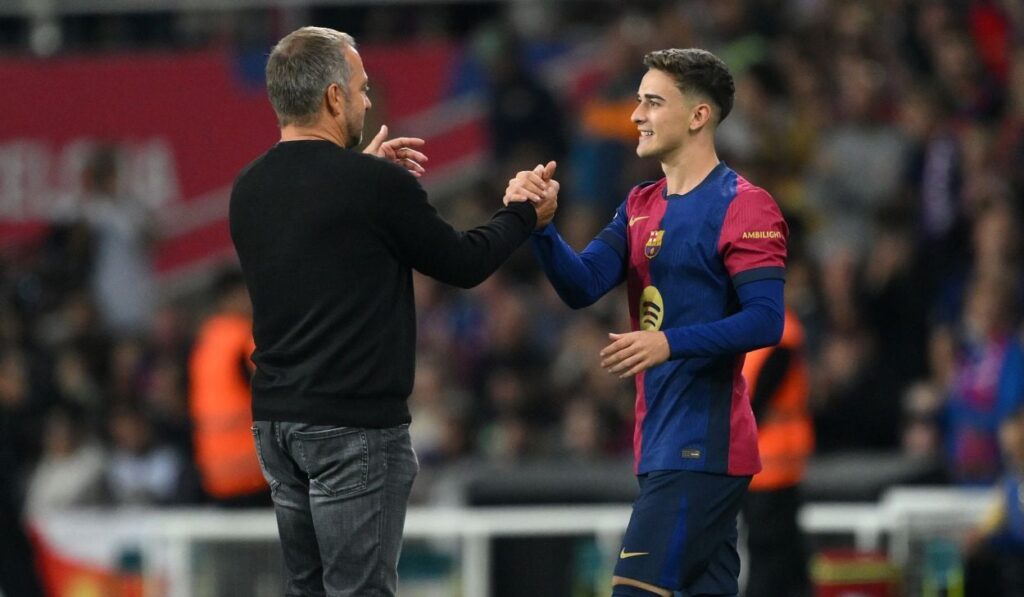 Hansi Flick, excited about Gavi’s return and calm about Eric García’s fitness