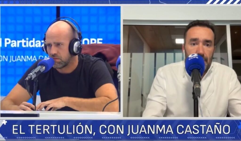 Racist insults at the Bernabéu: brutal zasca from Gonzalo Miró in the Cope Partidazo