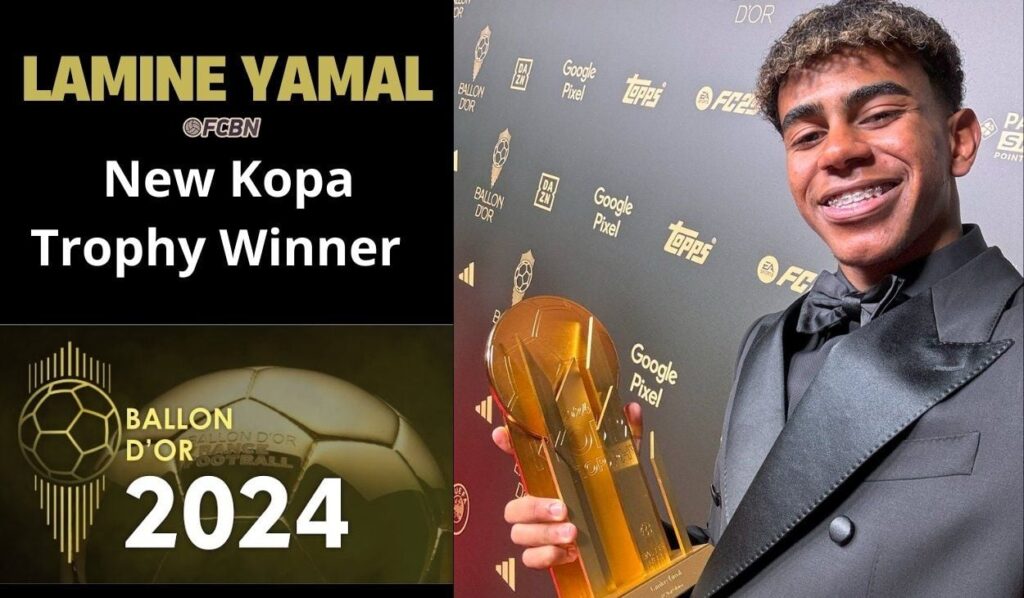 Lamine Yamal becomes youngest winner of Kopa Trophy