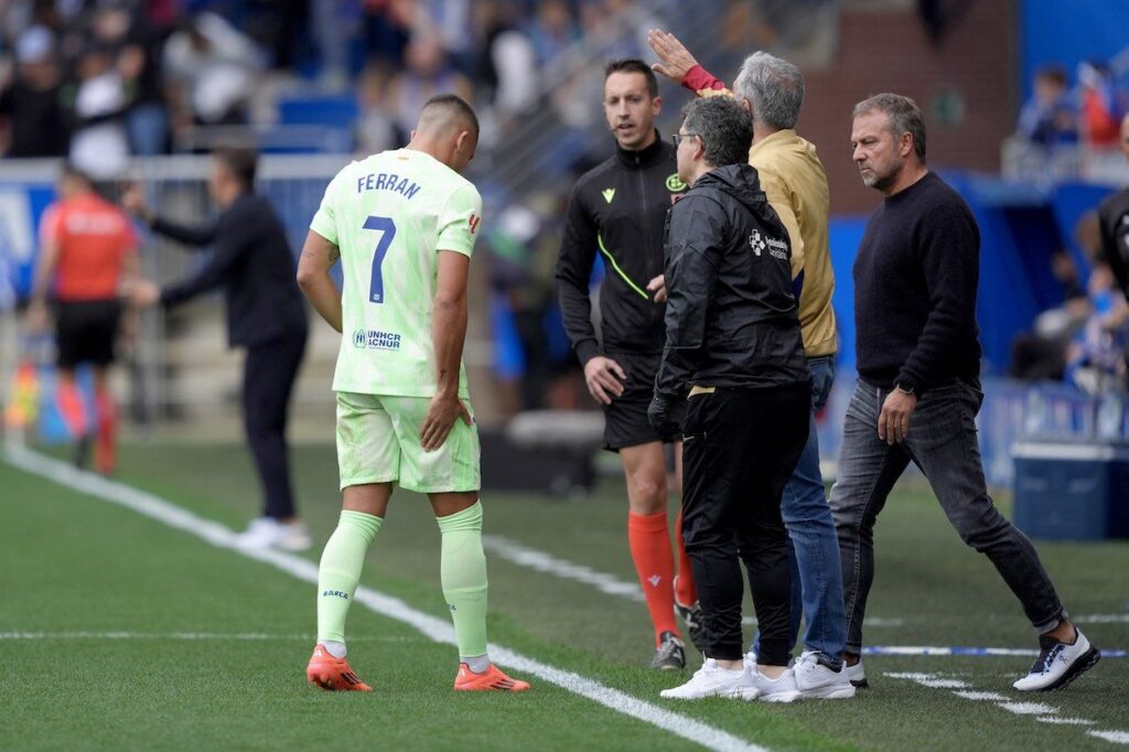 INJURED: Ferran Torres breaks down after 3 minutes!