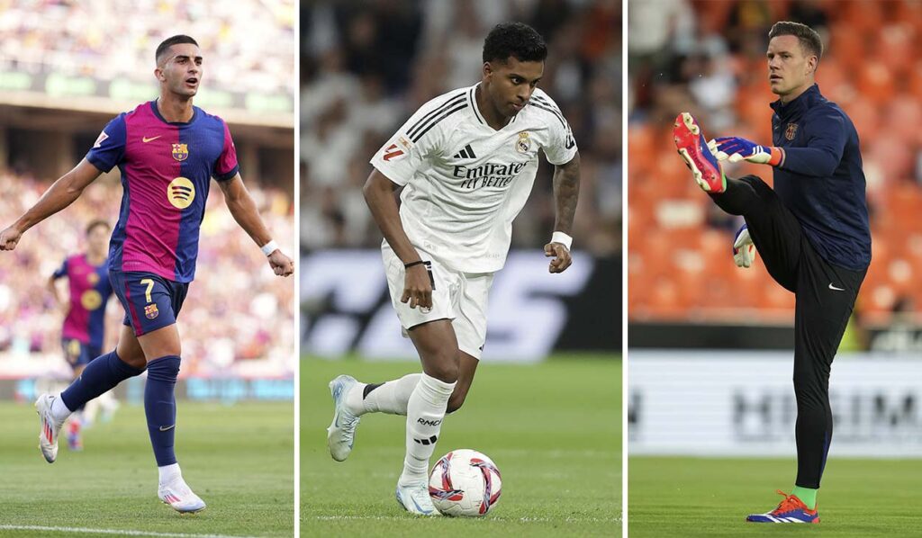 The injured from the Classic: This is how the Barça and Real Madrid infirmaries are