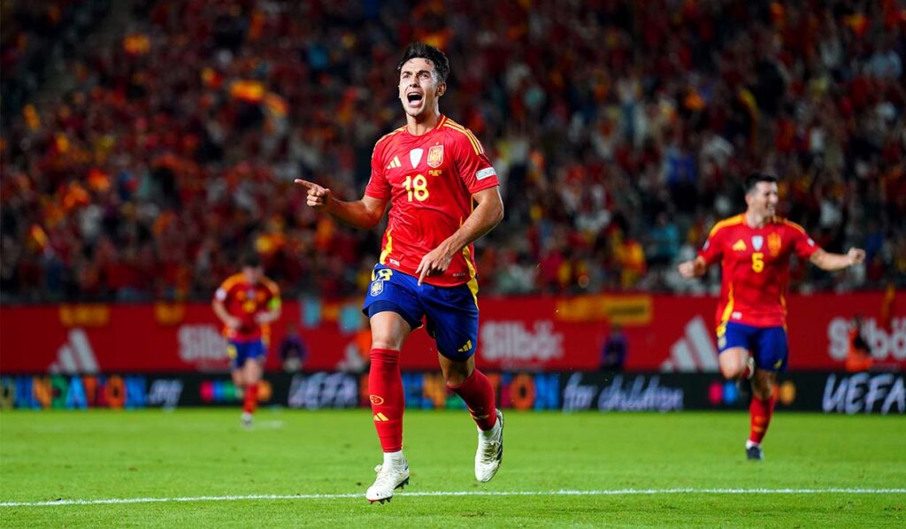 A goal from Zubimendi rescues Spain against a combative Denmark (1-0)