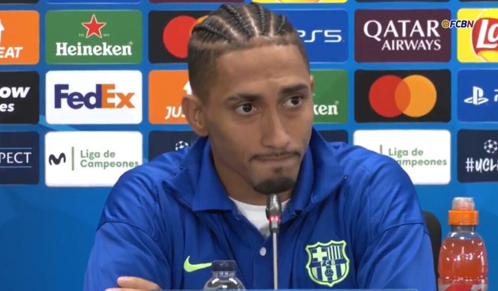 Raphinha expressed his annoyance at the photo of the shirt with his number and the name of Williams