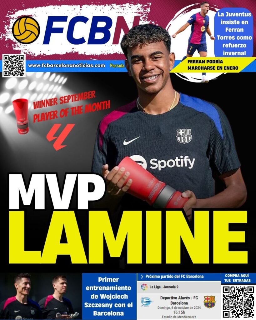 FCBN cover 10/05/2024: LAMINE YAMAL MVP
