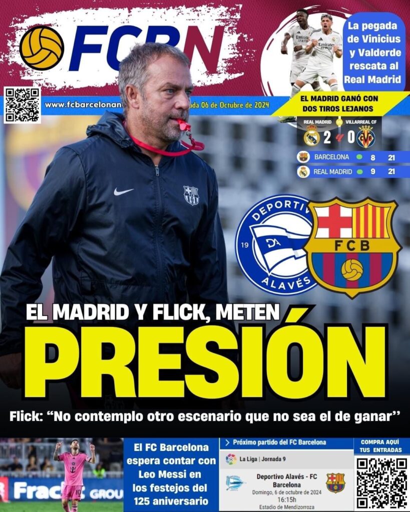 FCBN cover 10/06/2024: MADRID AND FLICK PUT PRESSURE ON