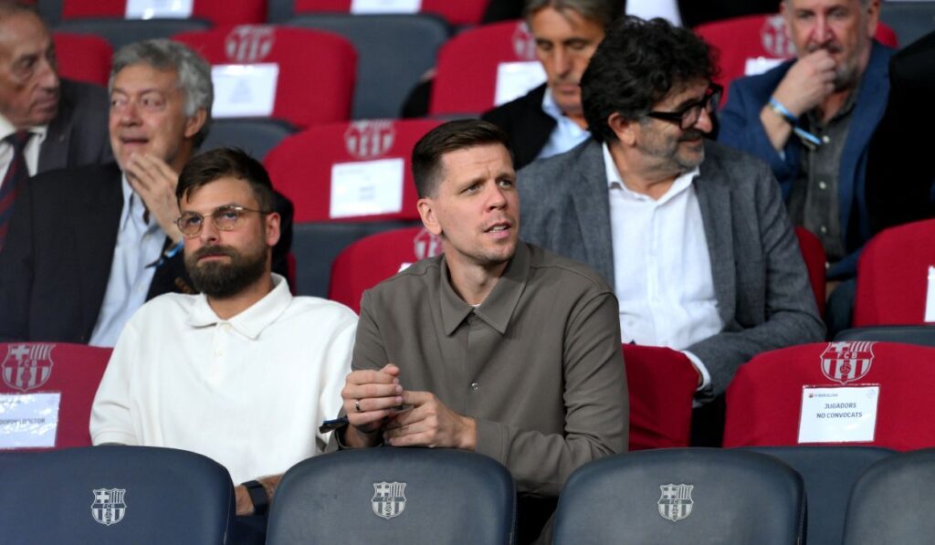 Wojciech Szczesny watched Barça-Young Boys from the Montjuïc box
