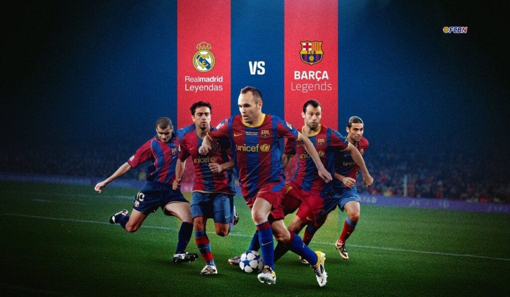 THE CLASSIC: The Barça Legends with Iniesta and Xavi at the helm will face Real Madrid Leyendas