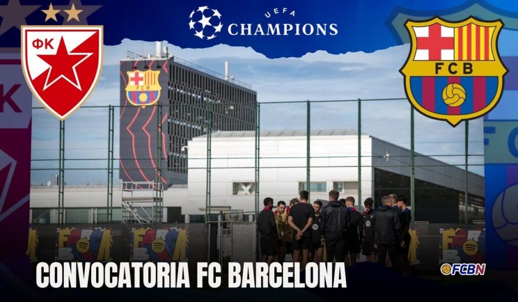 FC Barcelona call-up for the match against Red Star – Champions League 2024/25