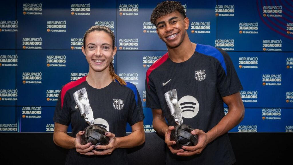 Lamine Yamal and Aitana Bonmatí are the winners of the Barça Players Award 2024!