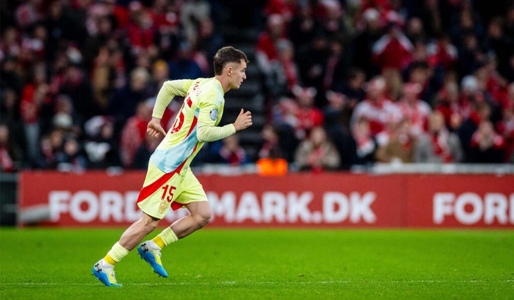 Official debut! Marc Casadó added his first minutes with the Spanish senior team