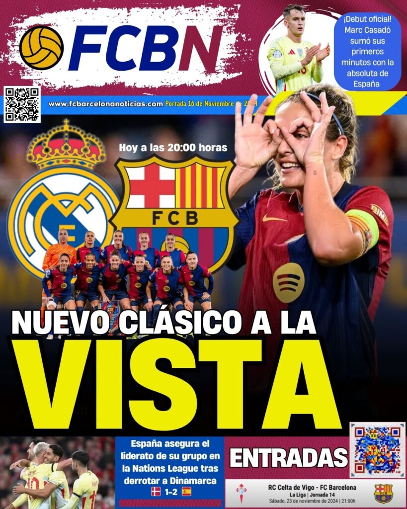 FCBN cover 11/16/2024: NEW CLÁSICO IN SIGHT