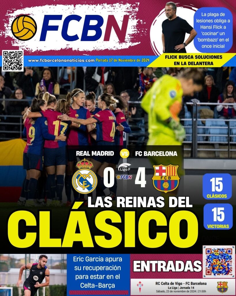 FCBN cover 11/17/2024: THE QUEENS OF THE CLÁSICO