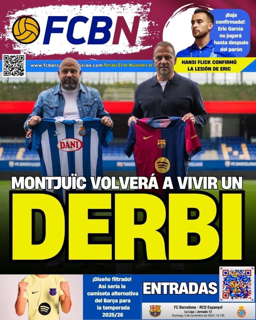 FCBN cover 11/3/2024: MONTJUIC WILL HAVE A DERBY AGAIN
