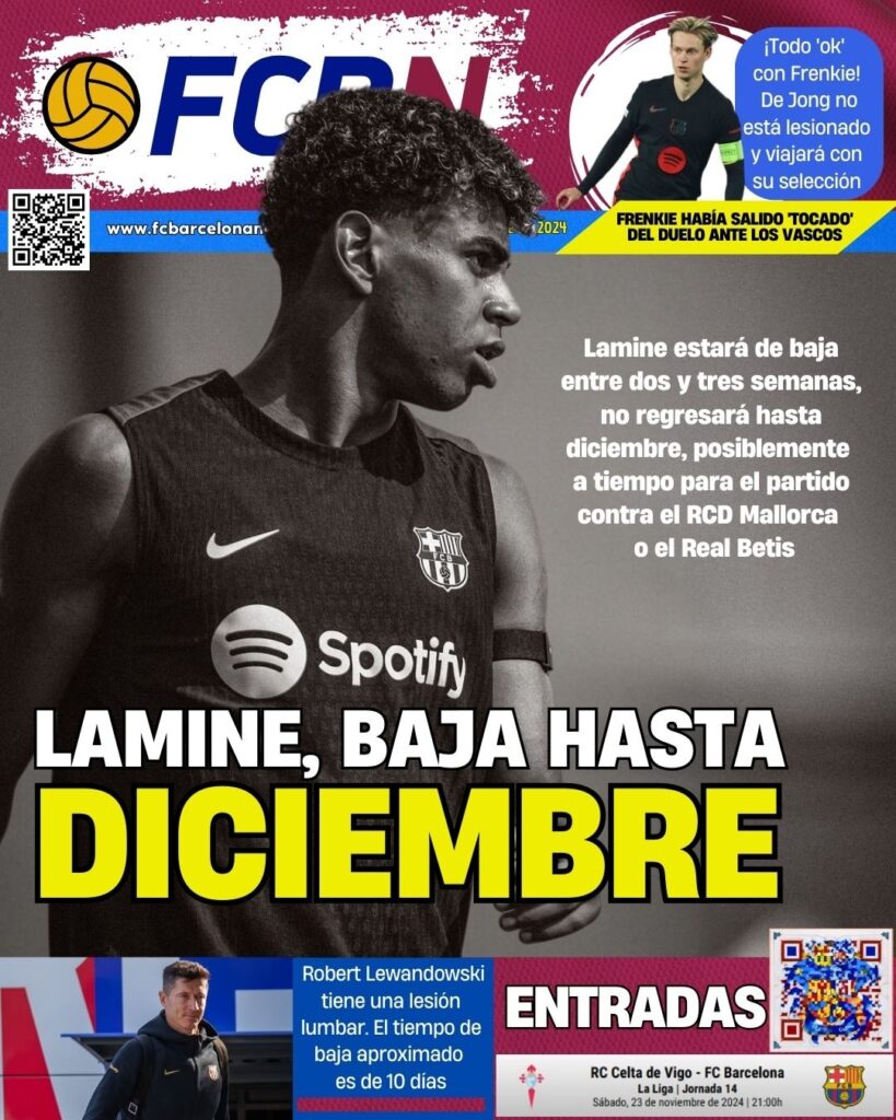 FCBN Cover 11/12/2024: LAMINE OUT UNTIL DECEMBER