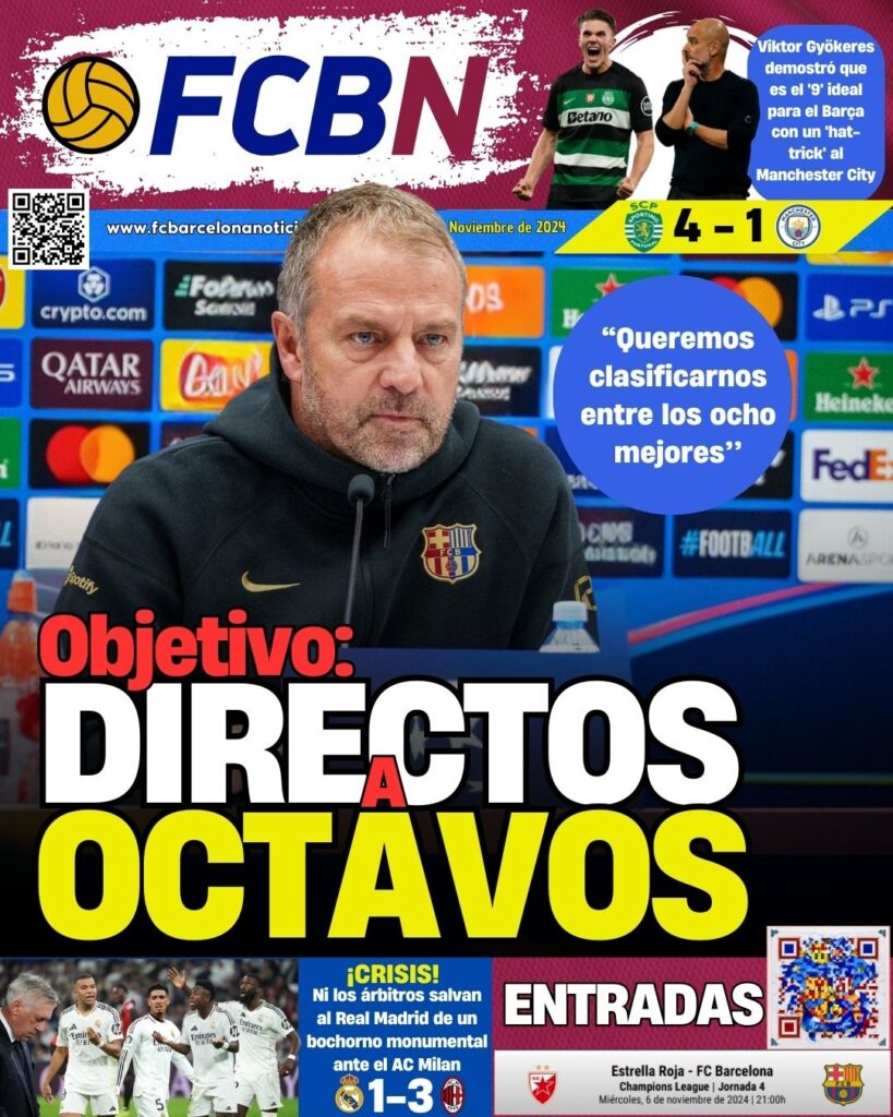 FCBN cover 11/6/2024: GOAL: TO MOVE TO THE ROUND OF 16