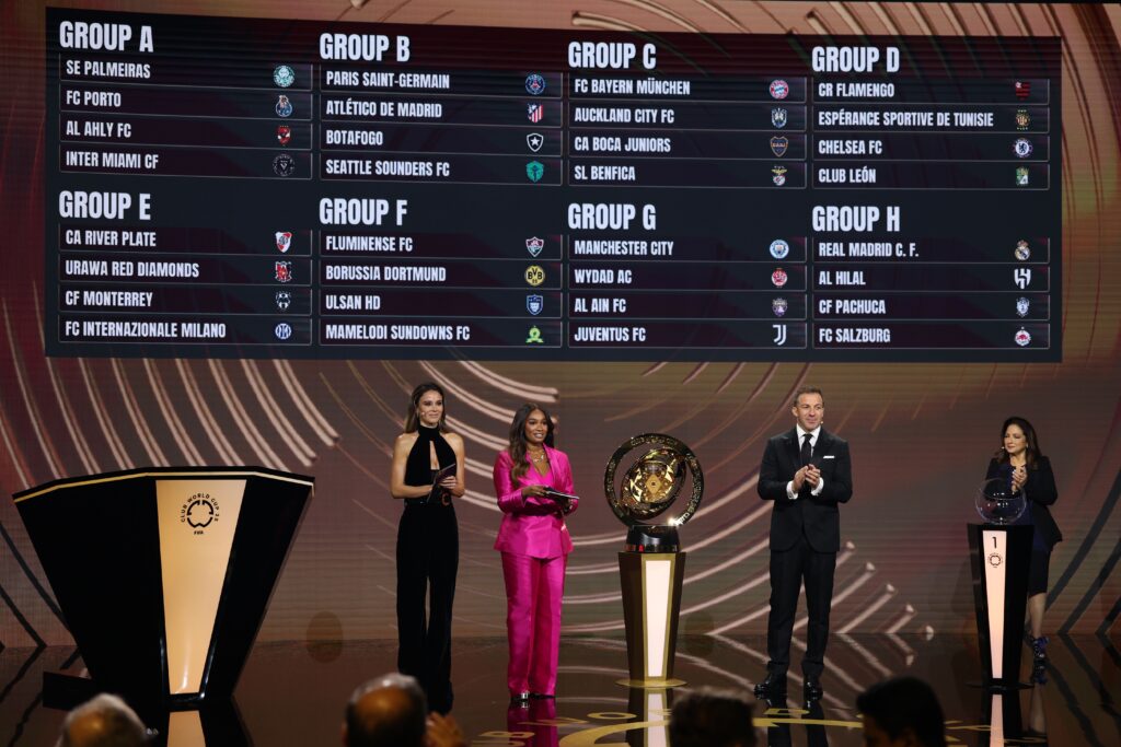 Here are the groups for the 2025 FIFA Club World Cup