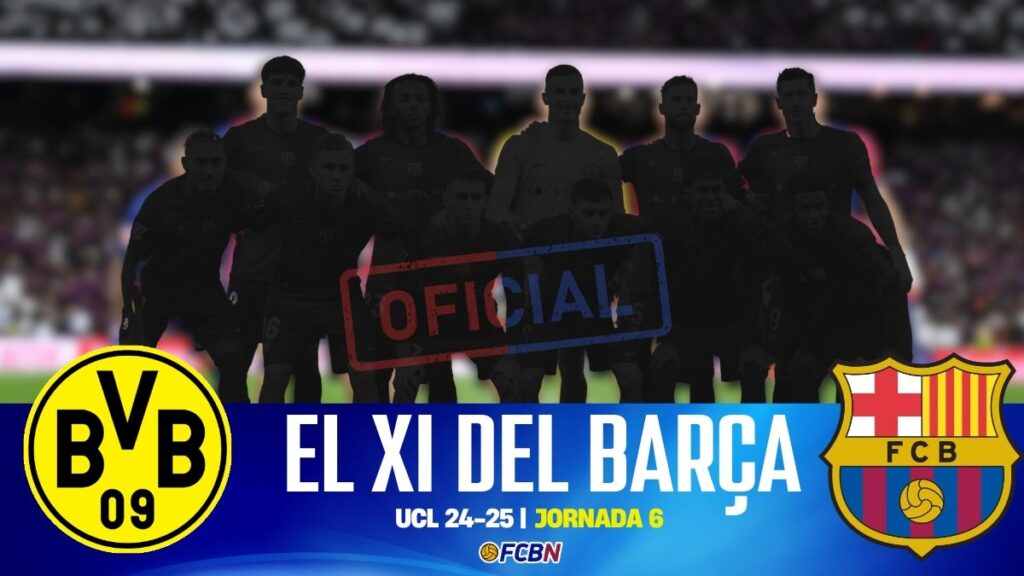 Borussia Dortmund – FC Barcelona: Match Lineups – Champions League 24/25