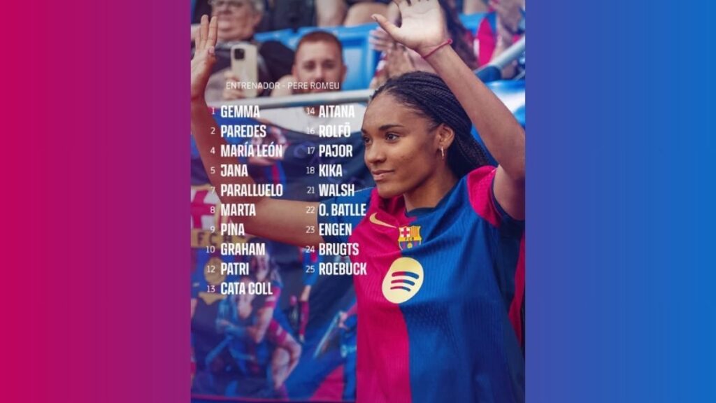 FC Barcelona squad against Hammarby IF – Champions League 2024/25