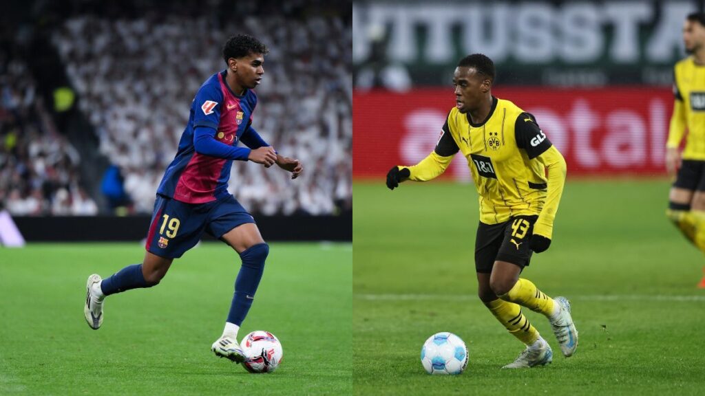 Lamine Yamal vs Bynoe-Gittens, a duel of dribblers
