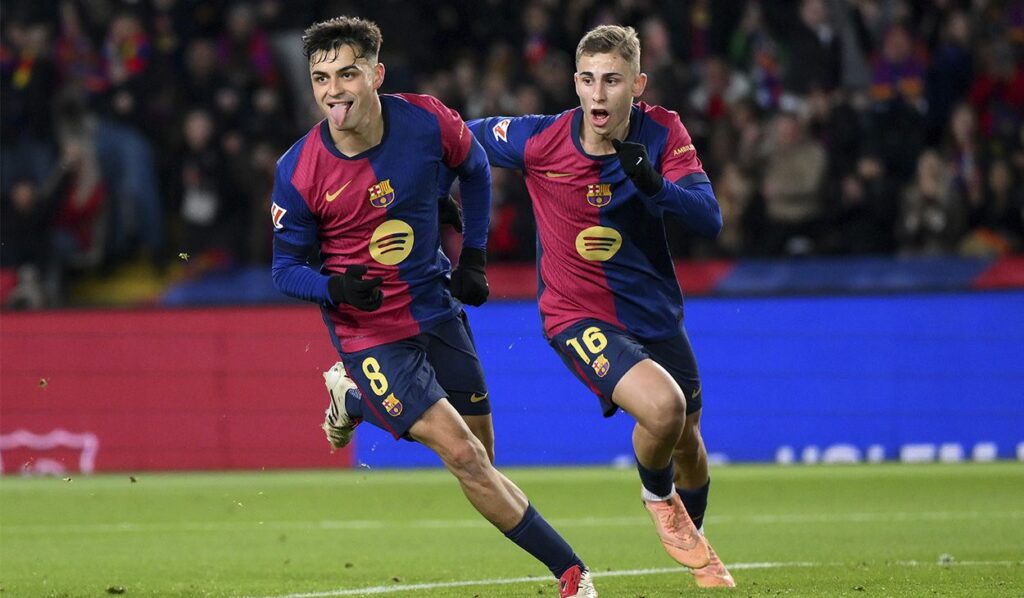 Pedri matched his scoring record for the 2023/24 season against Atlético de Madrid