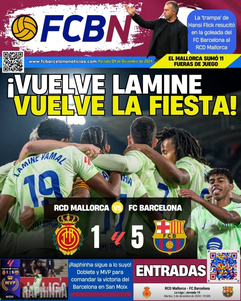 FCBN cover 04/12/2024: LAMINE IS BACK, THE PARTY IS BACK!