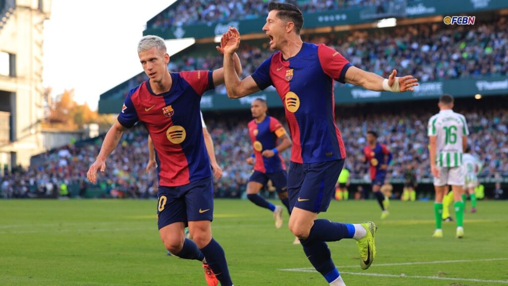 Robert Lewandowski makes history with his goal against Betis