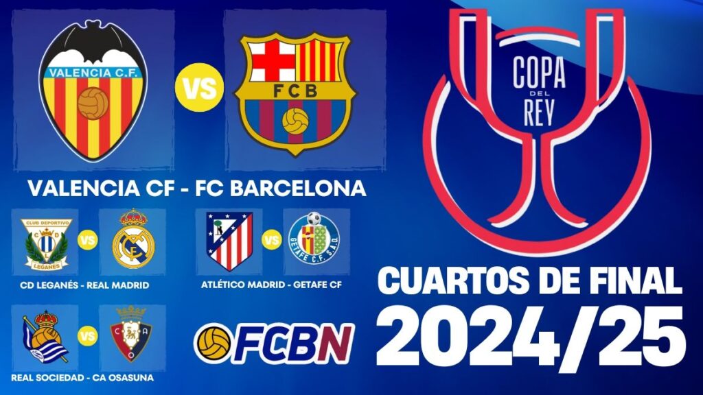 Copa del Rey: FC Barcelona will face Valencia CF in the quarter-finals