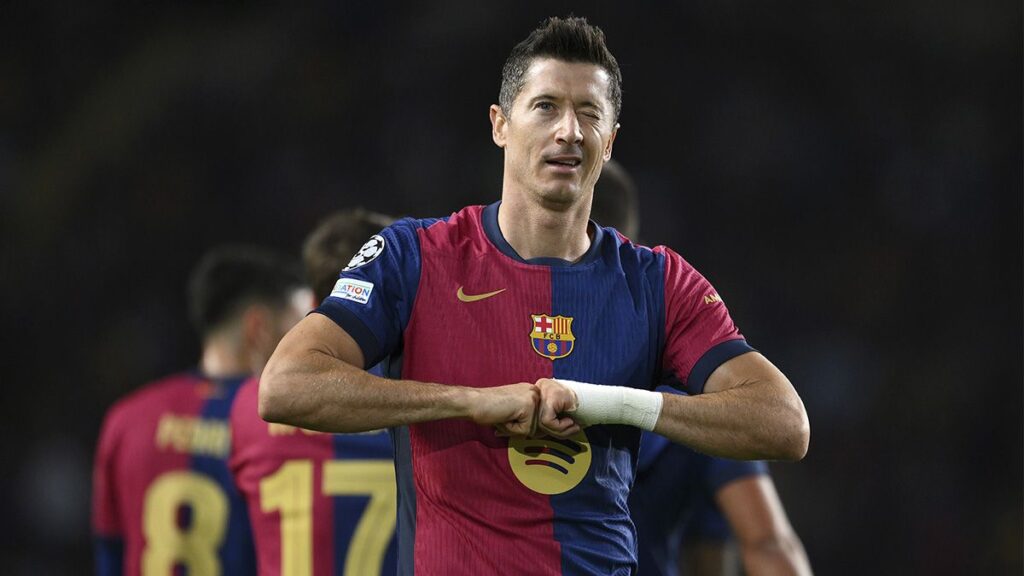 Lewandowski: top scorer of the Champions League group stage 24/25