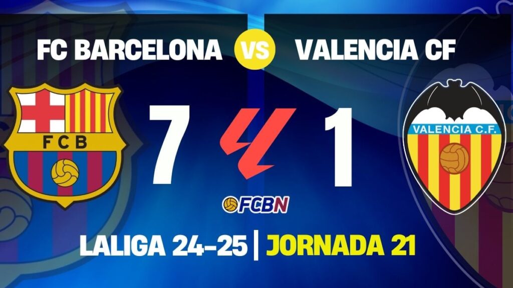Blue Machine! Barça’s ‘B Team’ crushes Valencia and re-engages in LaLiga (7-1)